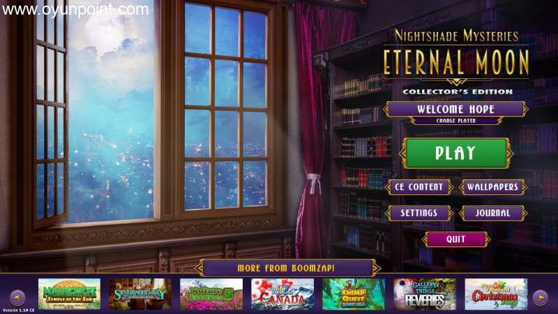 Обложка Nightshade Mysteries: Eternal Moon Collectors Edition